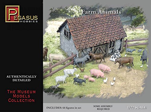 Pegasus PG7052-1/72 Amerikanische Geschichte: Farmtiere Figuren von Pegasus