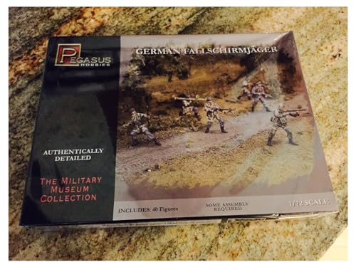 Pegasus PG7224-1/72 WW II: Deutsche Fallschirmjäger Plastikmodellbausatz von Platz
