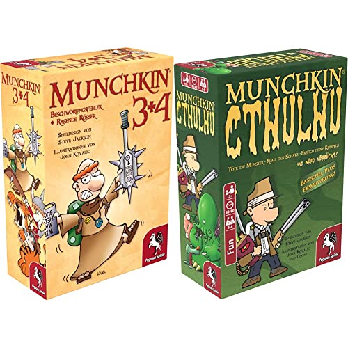 Pegasus Spiele 17224G - Munchkin 3+4 & 17189G - Munchkin Cthulhu 1+2 Pegasus Spiele 17224G - Munchkin 3+4 & 17189G - Munchkin Cthulhu 1+2 von Pegasus Spiele