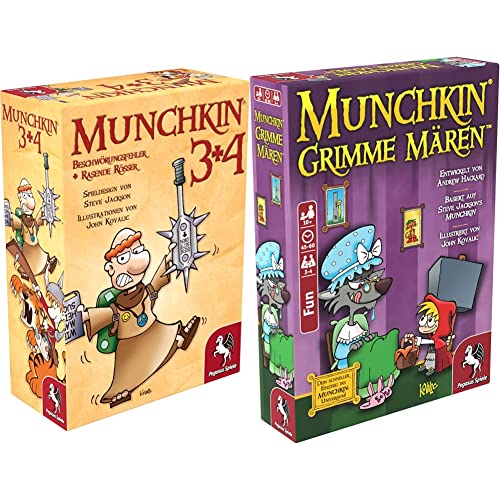 Pegasus Spiele 17224G - Munchkin 3+4 & 18402G - Munchkin, Grimme Mären Pegasus Spiele 17224G - Munchkin 3+4 & 18402G - Munchkin, Grimme Mären von Pegasus Spiele
