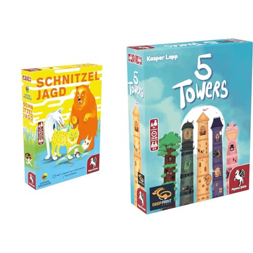 Pegasus Spiele 18347G Schnitzeljagd (Edition Spielwiese) & 57814E 5 Towers (Deep Print Games) (English Edition) von Pegasus Spiele