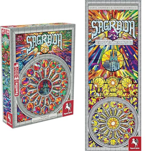 Pegasus Spiele 51120G - Sagrada, 2-4 Spieler & 51121G - Sagrada Erweiterung von Pegasus Spiele