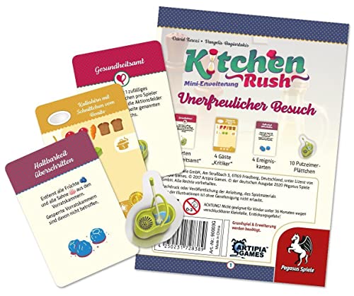 Pegasus Spiele 90003G - Kitchen Rush: Unerfreulicher Besuch [Mini-Erweiterung] von Pegasus Spiele