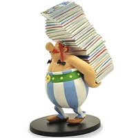 Plastoy PLA00124 - Asterix: Obelix trägt Bücherstapel, Figur, Sammlerfigur, 21 cm von Pegasus Spiele