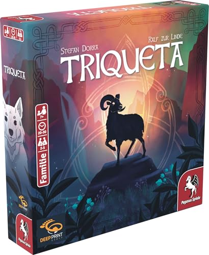 Pegasus Spiele Triqueta 2te Edition (Deep Print Games), Braun und Beige von Pegasus Spiele