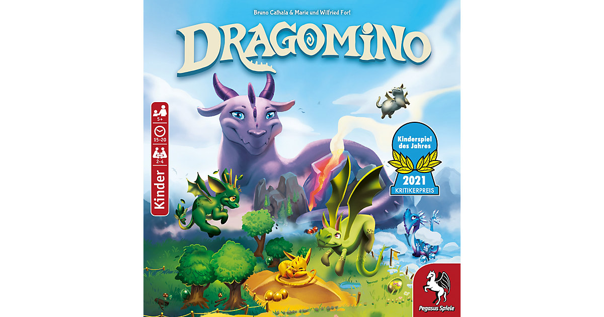 KINDERSPIEL DES JAHRES 2021 - Dragomino von Pegasus Spiele
