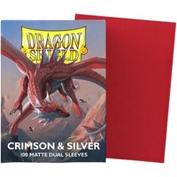 Pegasus ART15072 - Dragon Shield: Crimson & Silver, 100 Matte Dual Sleeves Pegasus ART15072 - Dragon Shield: Crimson & Silver, 100 Matte Dual Sleeves von Pegasus