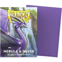Pegasus ART15075 - Dragon Shield: Nebula & Silver, 100 Matte Dual Sleeves Pegasus ART15075 - Dragon Shield: Nebula & Silver, 100 Matte Dual Sleeves von Pegasus