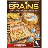 Pegasus - Brains Schatzkarte, 50 knifflige Denk-Puzzles, Denksport von Pegasus