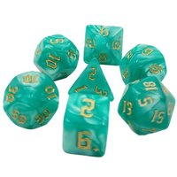 Pegasus DIC17525 - Würfelset RPG Pearl: Sea Grass (7) von Pegasus