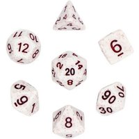 Pegasus DIC17858 - Würfelset Mehrfarbig: Granite White/ Red (7) von Pegasus