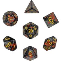 Pegasus DIC17922 - Würfelset Mehrfarbig: Sparkling Dark Blood (7) von Pegasus