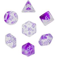 Pegasus DIC18011 - Würfelset Transparent: Nebula Lavender (7) von Pegasus