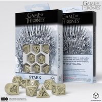 Q-Workshop QW097676 - Game of Thrones, Stark Dice Set, 8-teilig von Pegasus
