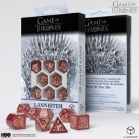 Q-Workshop QW097690 - Game of Thrones, Lannister Dice Set, 8-teilig von Pegasus