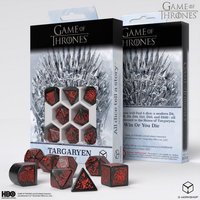 Q-Workshop QW097713 - Game of Thrones, Targaryen Dice Set, 8-teilig von Pegasus