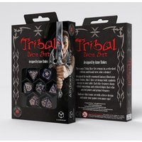 Q-Workshop QWO98000 - Tribal Dice Set: Blue-green & Beige, Design by Anne Stokes, Würfelset, 7-teilig Q-Workshop QWO98000 - Tribal Dice Set: Blue-green & Beige, Design by Anne Stokes, Würfelset, 7-teilig von Pegasus