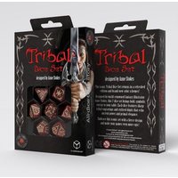 Q-Workshop QWO98017 - Tribal Dice Set: Shimmering red & Beige, Design by Anne Stokes, Würfelset, 7-teilig Q-Workshop QWO98017 - Tribal Dice Set: Shimmering red & Beige, Design by Anne Stokes, Würfelset, 7-teilig von Pegasus