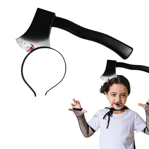 Pejlnd 1 x künstliches Axt-Halloween-Stirnband, Halloween-Kostüm, gruseliges Kunststoff-Stirnband, gruselige Waffe durch den Kopf-Effekt, lustige Kopfbedeckung für Kinder und Erwachsene Pejlnd 1 x künstliches Axt-Halloween-Stirnband, Halloween-Kostüm, gruseliges Kunststoff-Stirnband, gruselige Waffe durch den Kopf-Effekt, lustige Kopfbedeckung für Kinder und Erwachsene von Pejlnd