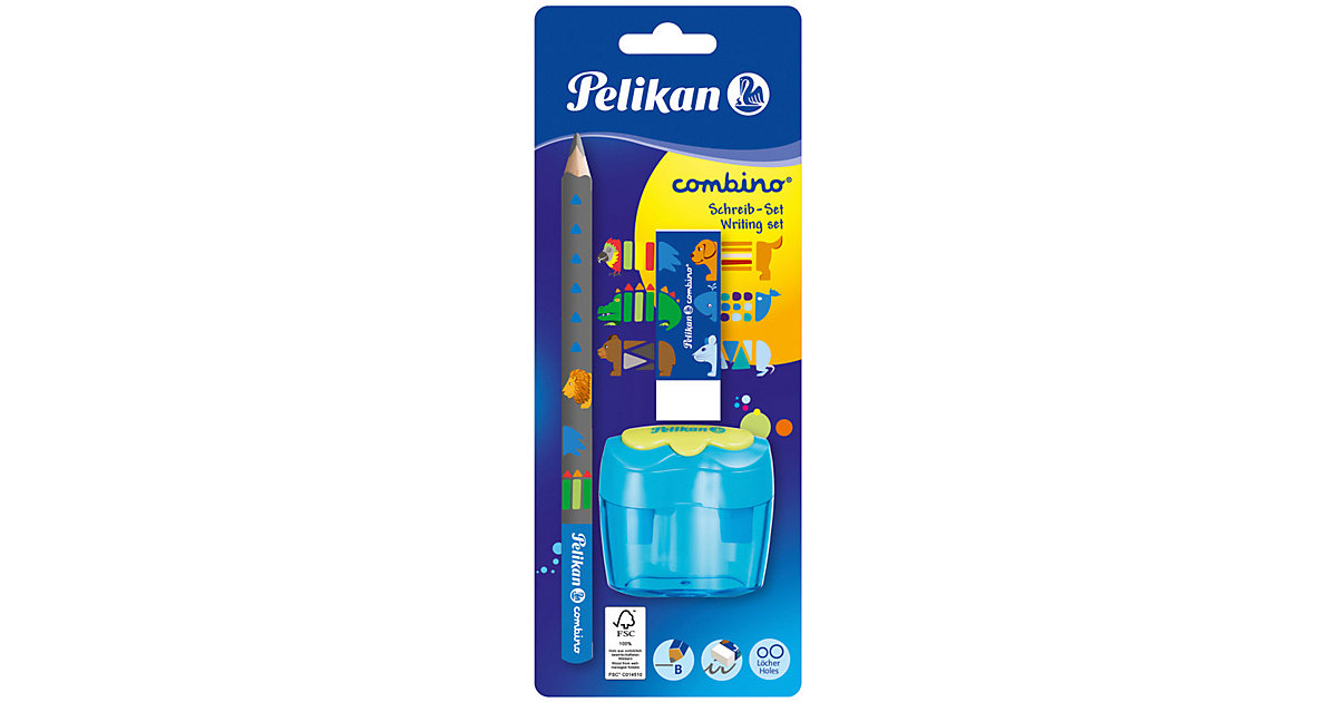 Bleistiftset COMBINO, inkl. Anspitzer & Radierer, farblich sortiert bunt Bleistiftset COMBINO, inkl. Anspitzer & Radierer, farblich sortiert bunt von Pelikan