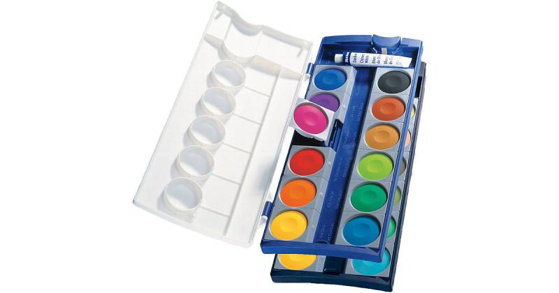 Deckfarbkasten K24, 24 Farben, inkl. Deckweiß von Pelikan