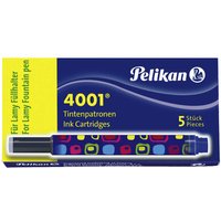 PELIKAN 338293 Pelikan Tintenpatronen 4001® für Lamy Füller, Königsblau, 5 Stück von Pelikan