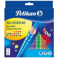 PELIKAN 700665 Pelikan Buntstifte SILVERINO, dreieckig, 24 Farben PELIKAN 700665 Pelikan Buntstifte SILVERINO, dreieckig, 24 Farben von Pelikan