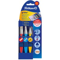 PELIKAN 700726 Pelikan griffix® Pinselset für die Schule mit Pinselband, 3er Set von Pelikan