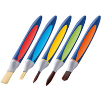 PELIKAN 700733 griffix® Pinselset für die Schule mit Pinselband, 5 Stück von Pelikan