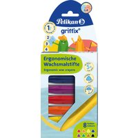 PELIKAN 700832 Pelikan Wachsmaler, ergonomische Dreikantform, wasserfest, 8 Stück in Karton-Etui PELIKAN 700832 Pelikan Wachsmaler, ergonomische Dreikantform, wasserfest, 8 Stück in Karton-Etui von Pelikan
