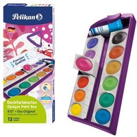 PELIKAN 701327 Farbkasten K12® Violett inkl. Deckweiß, 12 Farben von Pelikan