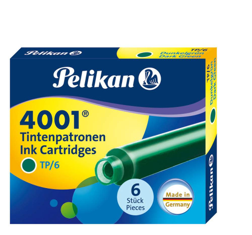 PELIKAN Tintenpatronen TP/6 Tinte 4001® Dunkelgrün von Pelikan