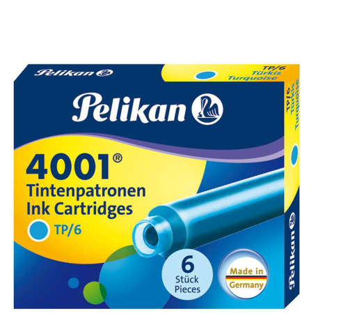 PELIKAN Tintenpatronen TP/6 Tinte 4001® Türkis von Pelikan