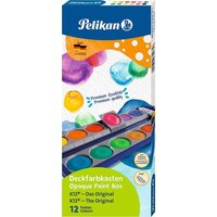 PELIKAN 720250 Farbkasten K12® 12 Farben und 1 Tube Deckweiß von Pelikan