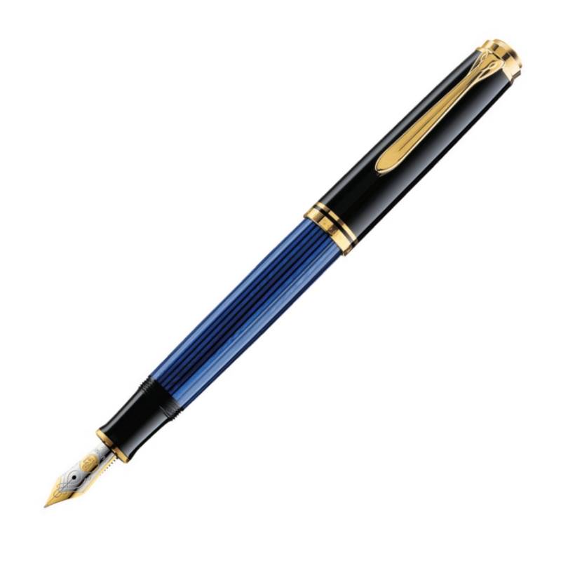 Pelikan Füllfederhalter Souverän M400 Schwarz-Blau M Pelikan Füllfederhalter Souverän M400 Schwarz-Blau M von Pelikan