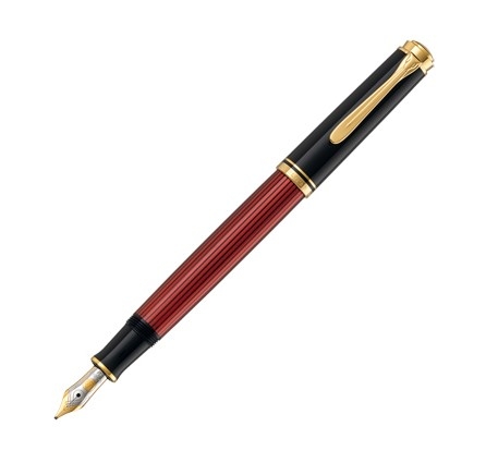 Pelikan Füllfederhalter Souverän M400 Schwarz-Rot F von Pelikan