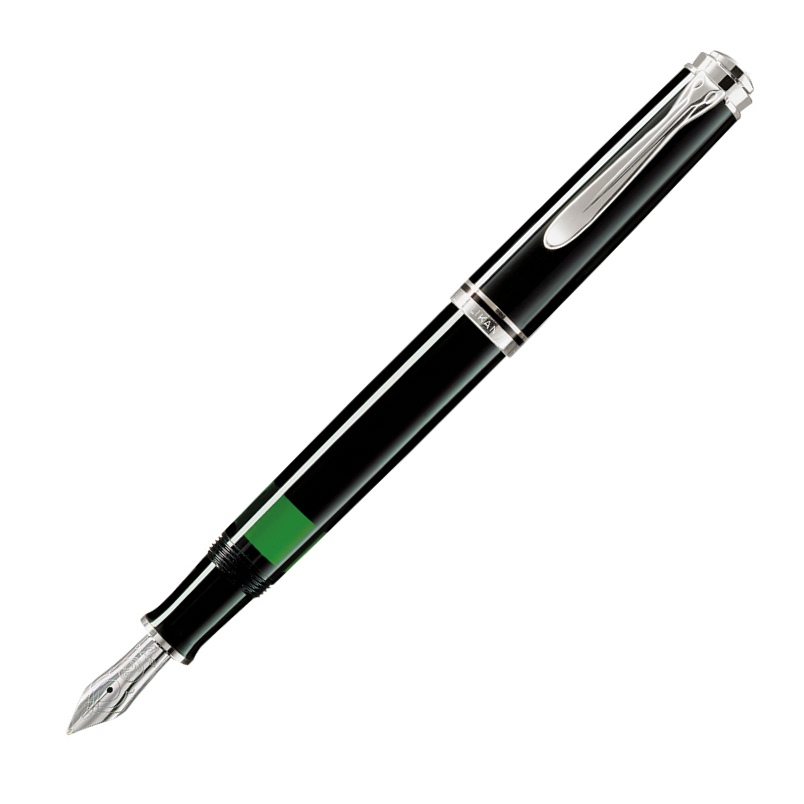 Pelikan Füllfederhalter Souverän M405 schwarz-silber B Pelikan Füllfederhalter Souverän M405 schwarz-silber B von Pelikan