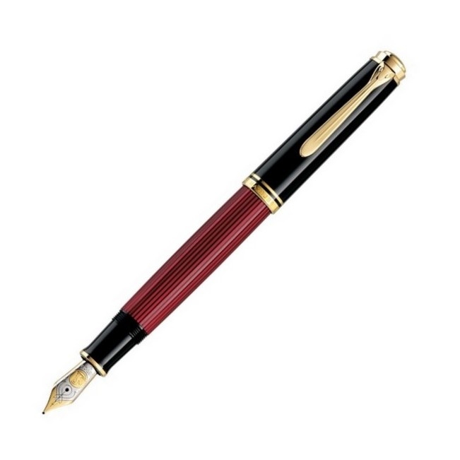 Pelikan Füllfederhalter Souverän M800 Schwarz-Rot B von Pelikan