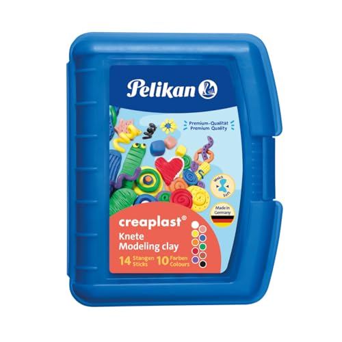 Pelikan Kinderknete creaplast 10 Farben im blauen Etui, 240 g, 606738 von Pelikan
