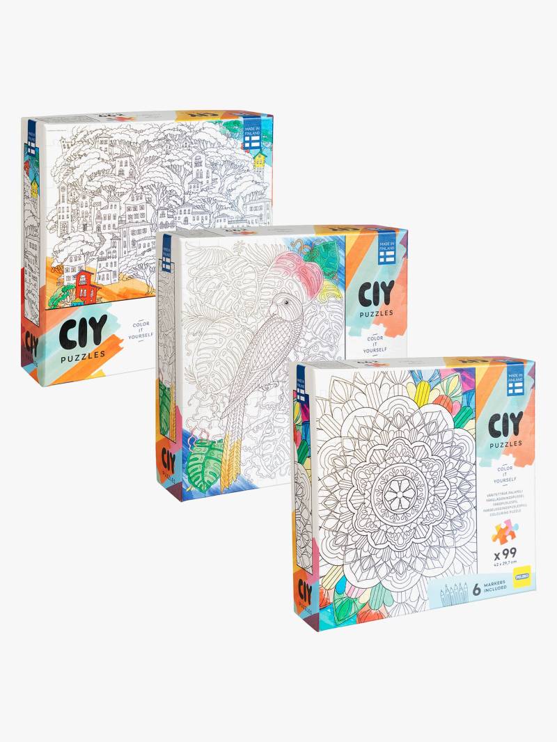 Peliko CIY Puzzle mit Filzstiften 99 Teile Gemischte Auswahl von Peliko