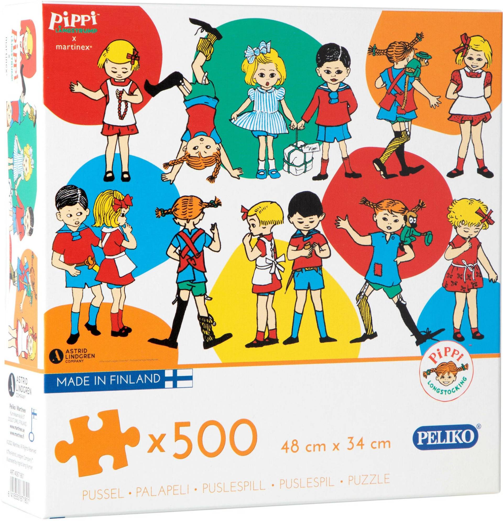 Peliko Pippi Langstrumpf Puzzle, 500 Teile von Peliko