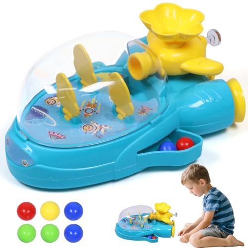 Pellinch Tabletop Pinball Machine, Spaceshuttle Flipper, Desktop Finger Pinball Spiel, Desktop Arcade Game, Interaktiv Spielkonsolen für Kinder und Erwachsene, Educational Desktop Games von Pellinch