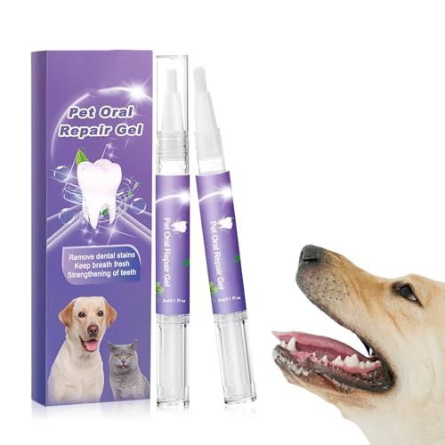 Pemarlis 2pcs Pet Oral Repair Gel Stift für Hunde,Pet Oral Repair Gel,Hundezahnbürste,temerfrischer Für Hunde Katzen,Zahngel für Haustiere zur Verbesserung von Mundgeruch Pemarlis 2pcs Pet Oral Repair Gel Stift für Hunde,Pet Oral Repair Gel,Hundezahnbürste,temerfrischer Für Hunde Katzen,Zahngel für Haustiere zur Verbesserung von Mundgeruch von Pemarlis
