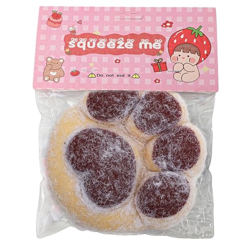 Taba Squishy Fufu Squishy Katzenpfoten Squishy Groß 12 x 3,3cm - Anti Stress Spielzeug Fidget Toys Erwachsener, Soft Cat Paws Squishy Toy Stressabbauende Geschenke für Katzenliebhaber, Kinder (Brun) von Penbinmall