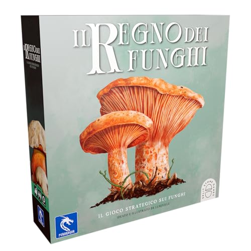 Pendragon – Das Königreich der Pilze – Italienische Ausgabe – Brettspiel, Alter 10 + 1 – 4 Spieler von Pendragon Game Studio