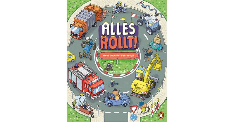 Alles rollt - Mein Buch der Fahrzeuge (Wimmelbuch) von Penguin Junior Verlag