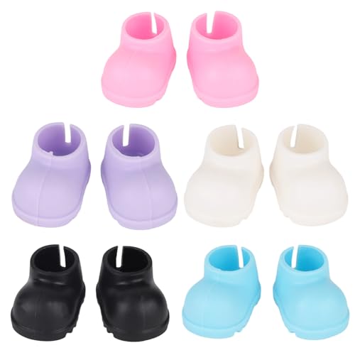 5 Paar Mini Puppenschuhe, Bunte Süße Kleine Schuhe Mode Outfit Zubehör für 15cm/17cm Puppen 5 Paar Mini Puppenschuhe, Bunte Süße Kleine Schuhe Mode Outfit Zubehör für 15cm/17cm Puppen von Penitue