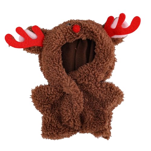 Kleidung für Puppen, Weihnachts Puppen Outfits Süße Kleidung Ersatz Stylischer Elch Overall für 15cm/17cm Große Dolls Ausstellungszubehör Sammlergeschenk von Penitue