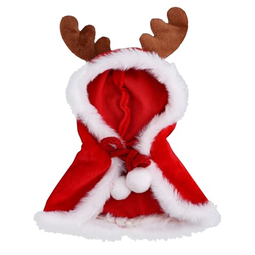 Kleidung für Puppen, Weihnachts Puppen Outfits Süßer Kleidungsersatz Mode Rehkitz Umhang für 15cm/17cm Große Doll Ausstellungszubehör Sammlergeschenk von Penitue