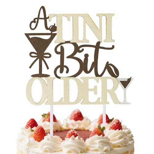 Penitue A Tini Bit Older Cake Topper, Espresso Martini Mottoparty Dekoration Glitzer Kuchen Dekor für Junggesellinnenabschied Tiny Bar Cocktail Geburtstagsparty Penitue A Tini Bit Older Cake Topper, Espresso Martini Mottoparty Dekoration Glitzer Kuchen Dekor für Junggesellinnenabschied Tiny Bar Cocktail Geburtstagsparty von Penitue